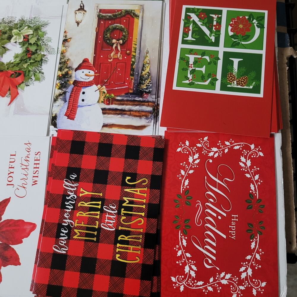 Wonderful Assorted Christmas Cards & Envelopes Set - Picture 6 of 6